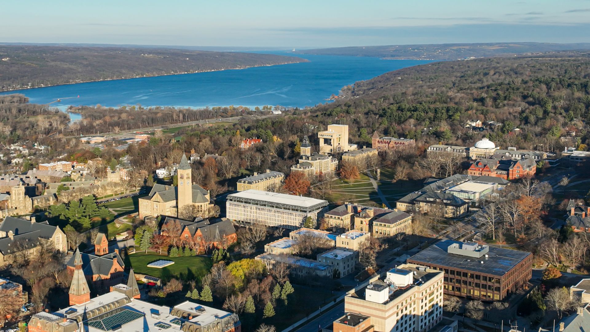 Aerial Stock Image of Cornell University